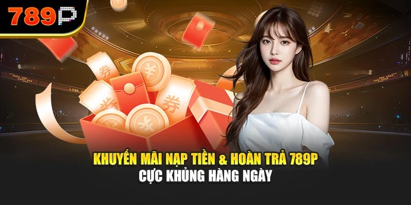 Khuyến mãi nạp tiền & hoàn trả 789P cực khủng hàng ngày